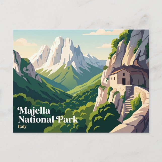 Majella nationalpark Italien Vykort (Framsida)