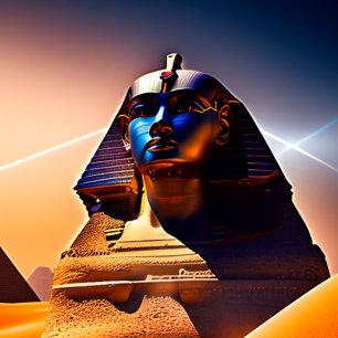Majestät av den spanska antikens egyptiska murkons canvastryck