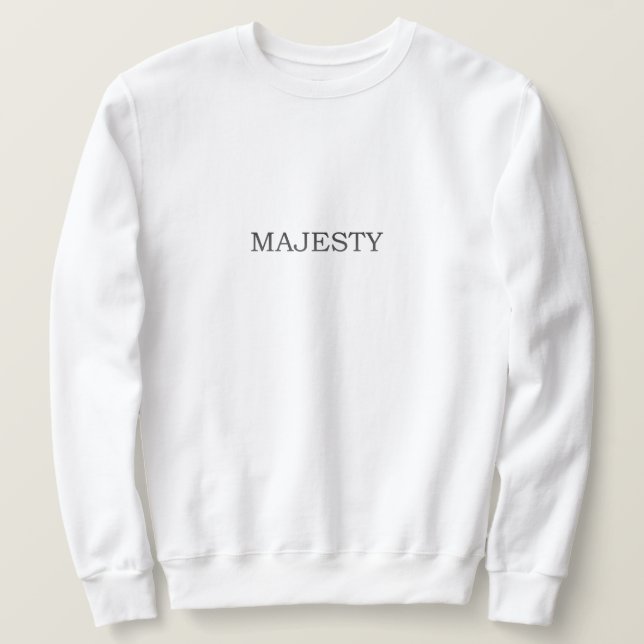 "Majestät i Monochrome - Eagle Graphic" Lång Ärmad Tröja (Design framsida)