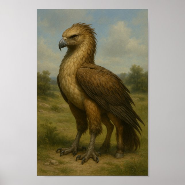 Majestät i Vilden - Hippogriff i en Meadow Poster (Framsidan)