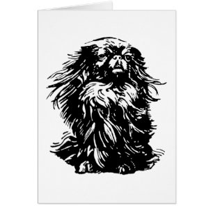Majestät Pekingese Hälsningskort
