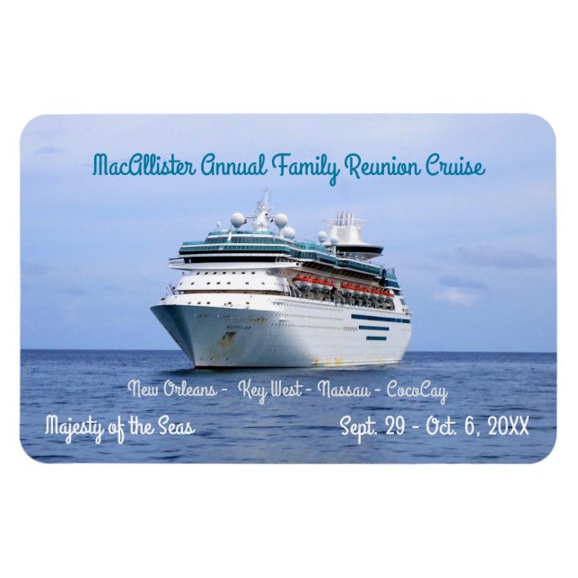 Majestät vid Sea Anpassningsbar Stateroom Door Mar Magnet (Horisontell)