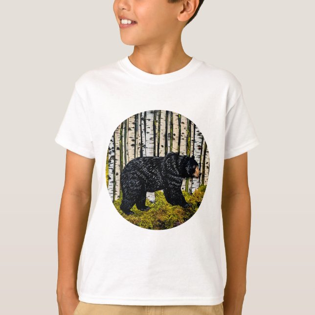 Majestätig Grizzlybjörn T Shirt (Framsida)