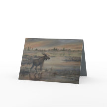 Majestätisk älg 13" x 18"