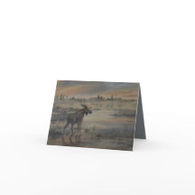 Majestätisk älg 4" x 5,6" 