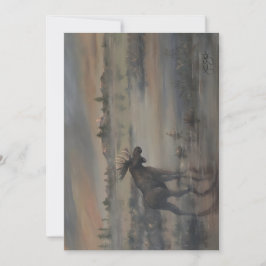 Majestätisk Älg Tack Kort