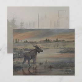 Majestätisk Älg Vykort