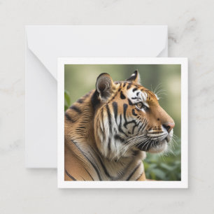 Majestätisk bild på stora kattdjur Tiger Anteckningskort