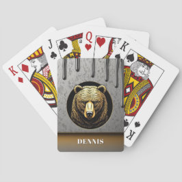 Majestätisk Björn Med Personligt Namn 🐻 Casinokort