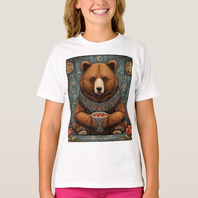 Majestätisk björn t shirt (Framsida)