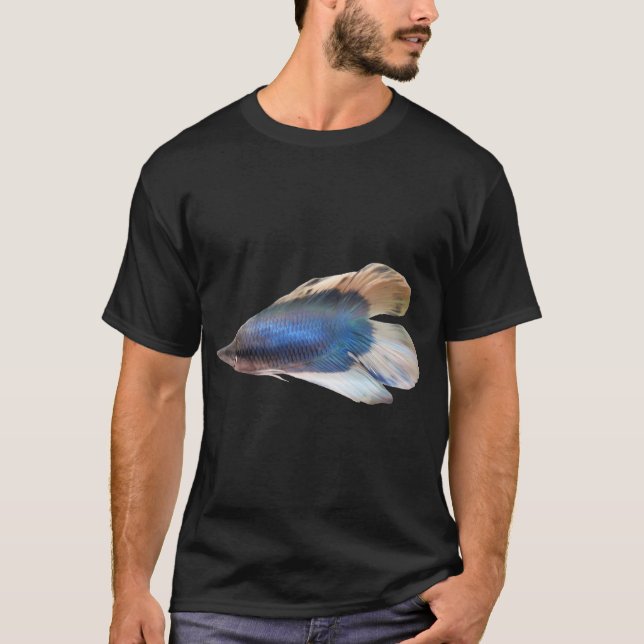 Majestätisk blå bettafisk t shirt (Framsida)