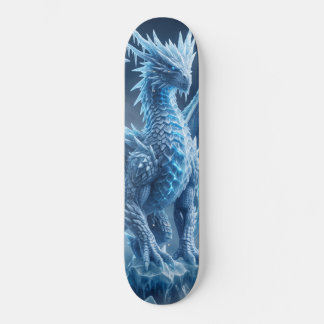 Majestätisk blå isdrake mini skateboard bräda 18,5 cm