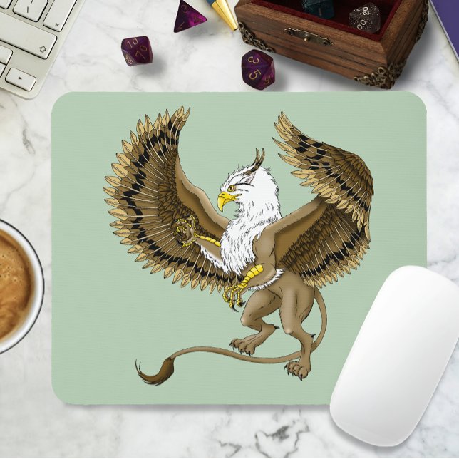 Majestätisk Brun Fantasy Greiff Mytisk Gryphon Musmatta (Skapare uppladdad)