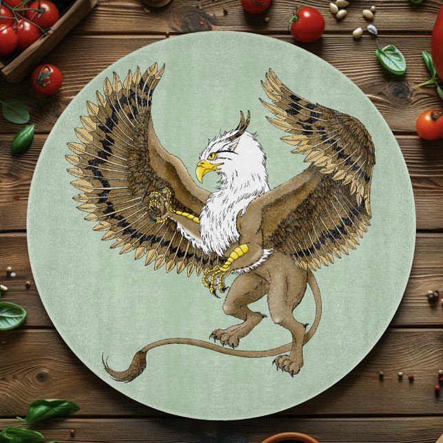 Majestätisk Brun Fantasy Griffin Mytisk Gryphon (Skapare uppladdad)