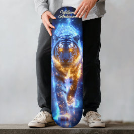 Majestätisk Celestial Tiger Mini Skateboard Bräda 18,5 Cm