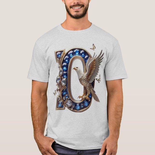 Majestätisk D Med Vingar T Shirt (Framsida)