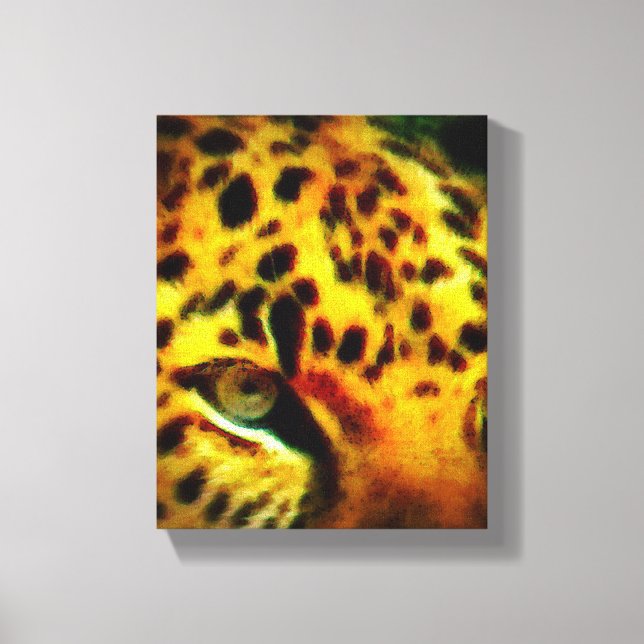 Majestätisk djungel stor katt vilda djur Canvas (Framsida)
