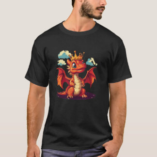 Majestätisk Drakkrona för en Myttisk Touch T Shirt