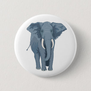 Majestätisk elefant knapp