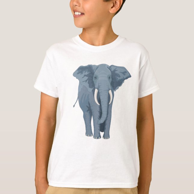 Majestätisk elefant t-shirt (Framsida)
