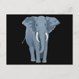 Majestätisk Elefant Vykort