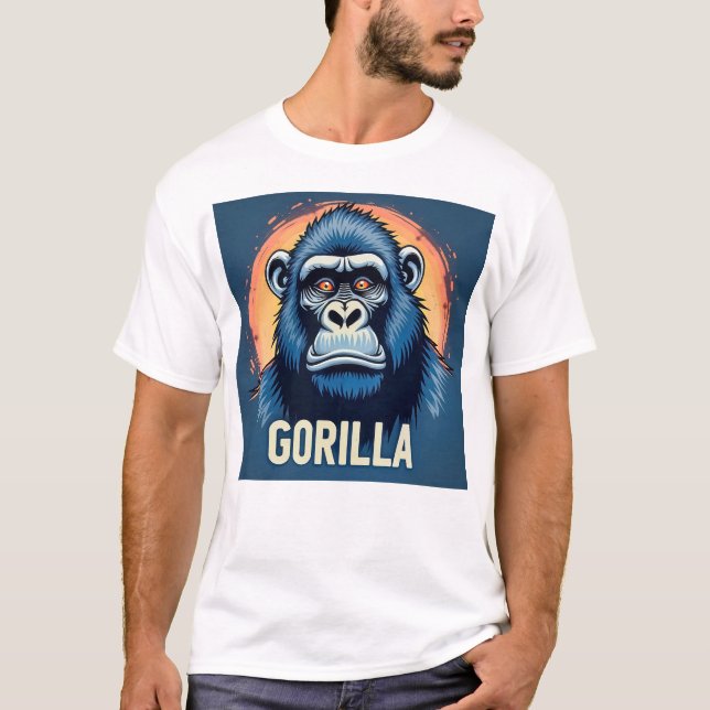 Majestätisk gorilla t shirt (Framsida)