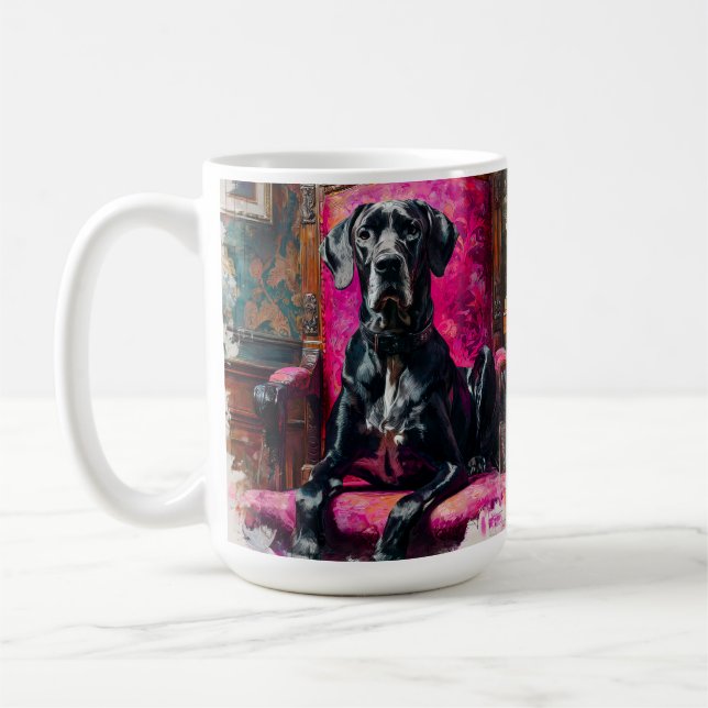 Majestätisk Grand Danois Kaffemugg (Vänster)