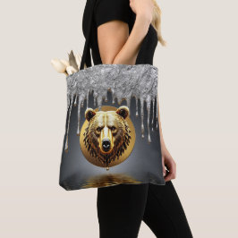 Majestätisk gyllene björn Wildlife Symbol 🐻 Tygkasse
