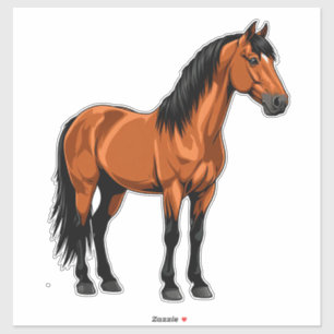 🐎 Majestätisk Häst för Djurfantaster 🐎 Klistermärken
