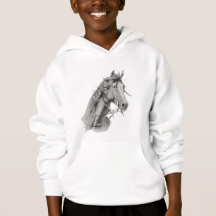 Majestätisk Häst Grafisk Barn Hoodie - Konstnärlig T Shirt