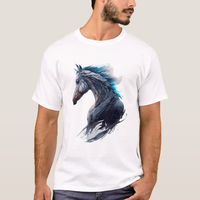 Majestätisk häst t shirt (Framsida)