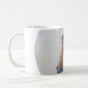 Majestätisk Hästporträtt T-Shirt Kaffemugg