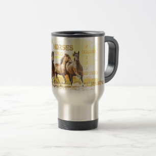 Majestätisk hästtravel mug resemugg
