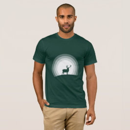 Majestätisk hjort Siluett Under månljus T Shirt