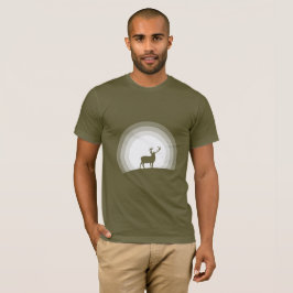 Majestätisk hjort Siluett under månljus T Shirt