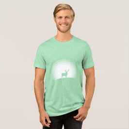 Majestätisk hjort Siluett under månljus T Shirt