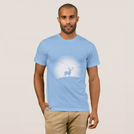 Majestätisk hjort Siluett Under månljus T Shirt