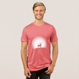 Majestätisk hjortsilhuett under månljus t shirt