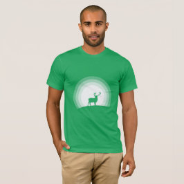 Majestätisk hjortsilhuett under månljus t shirt
