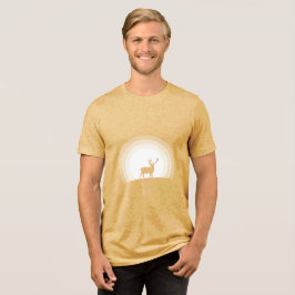 Majestätisk hjortsilhuett under månljus t shirt