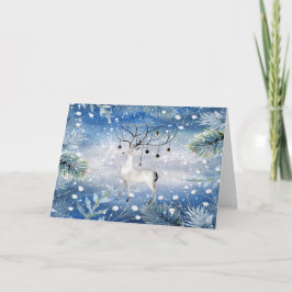 Majestätisk julkort med hjort helgkort