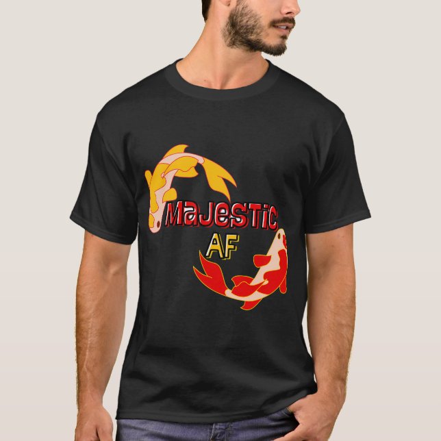 Majestätisk Koi T Shirt (Framsida)