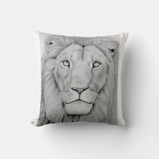 Majestätisk Lejon Kudde (Framsida)