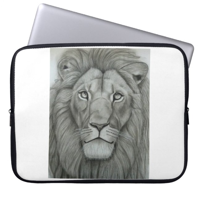 Majestätisk Lejon Laptop Fodral (Framsidan)