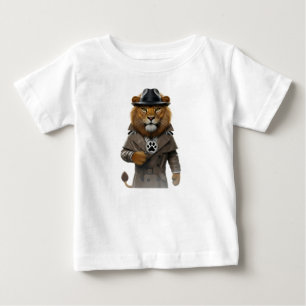 Majestätisk Lejon Privatdetektiv i Fedora Holdi T Shirt