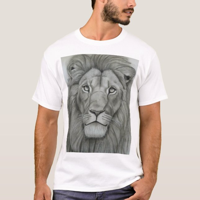 Majestätisk Lejon T Shirt (Framsida)