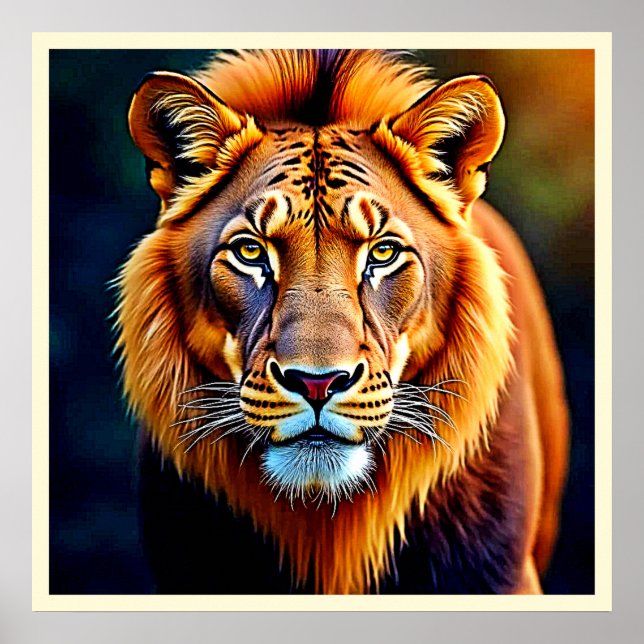 Majestätisk Lejon: Vild Konungs Själ Poster (Framsidan)