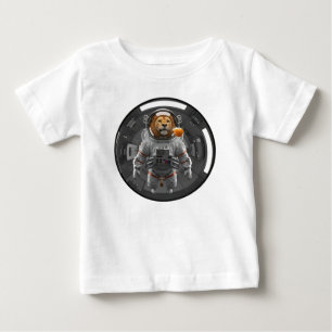 Majestätisk Lejonastronaut svävande i Tyngdlöshet T Shirt