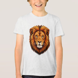 Majestätisk Lejonhuvud Vektor Illustration | Kraft T Shirt