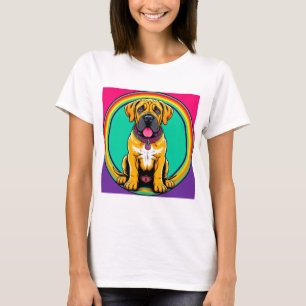 Majestätisk livfull hundporträtt t shirt